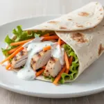 back to school healthy chicken wraps - featured image