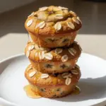 back to school mini banana muffins - featured image