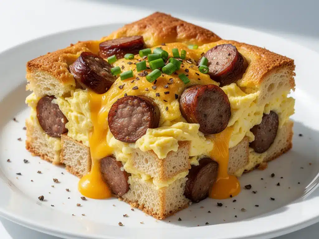 Baked Breakfast Casserole with Sausage and Cheddar: 5 Easy Make-Ahead Meals 4 baked breakfast casserole with sausage and cheddar preparation steps