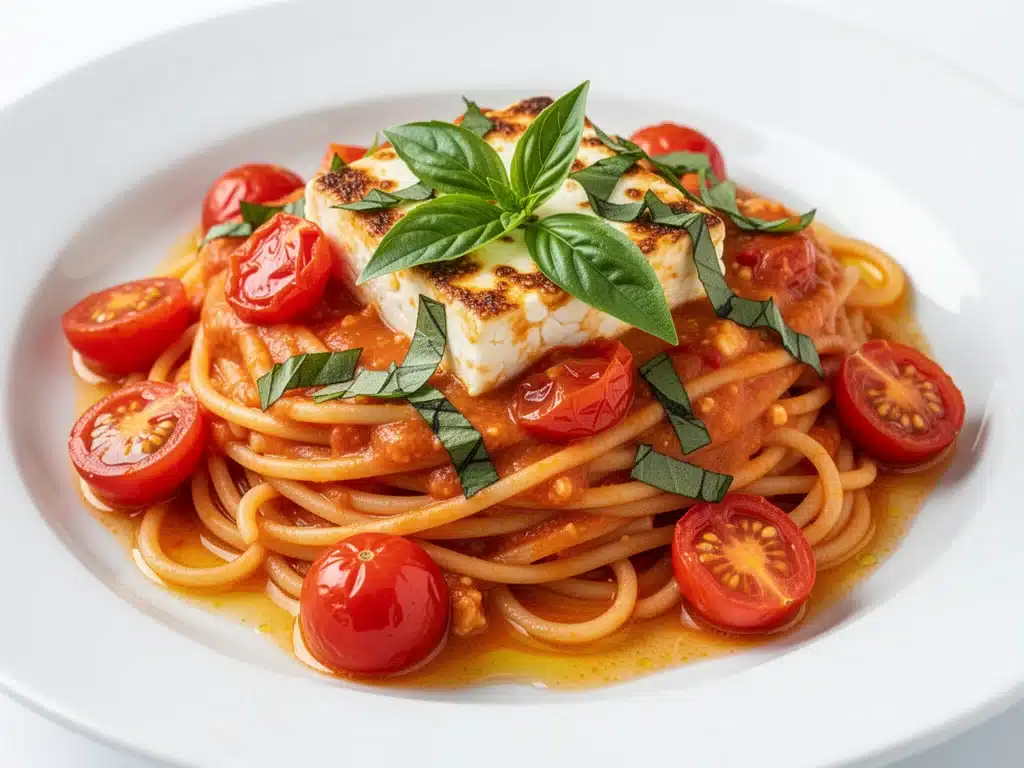 baked feta pasta - featured image