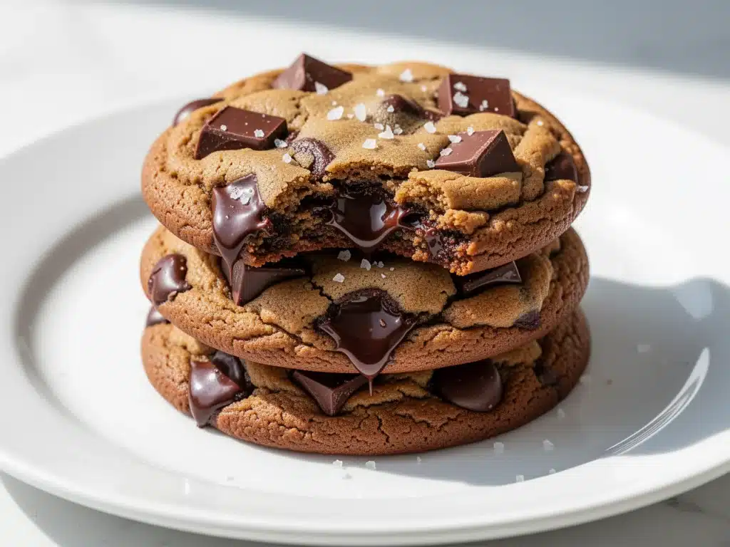 brown butter chocolate chip cookies - featured image