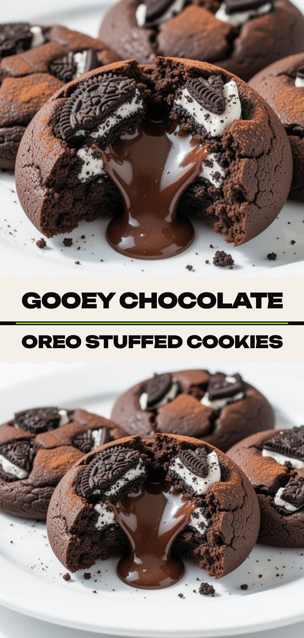 Chocolate Oreo Stuffed Cookies: Easy Gooey Centers 5 Chocolate Oreo Stuffed Cookies recipe