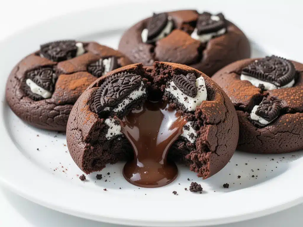 Chocolate Oreo Stuffed Cookies - featured image