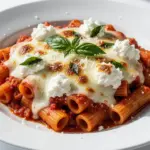 creamy baked ziti - featured image
