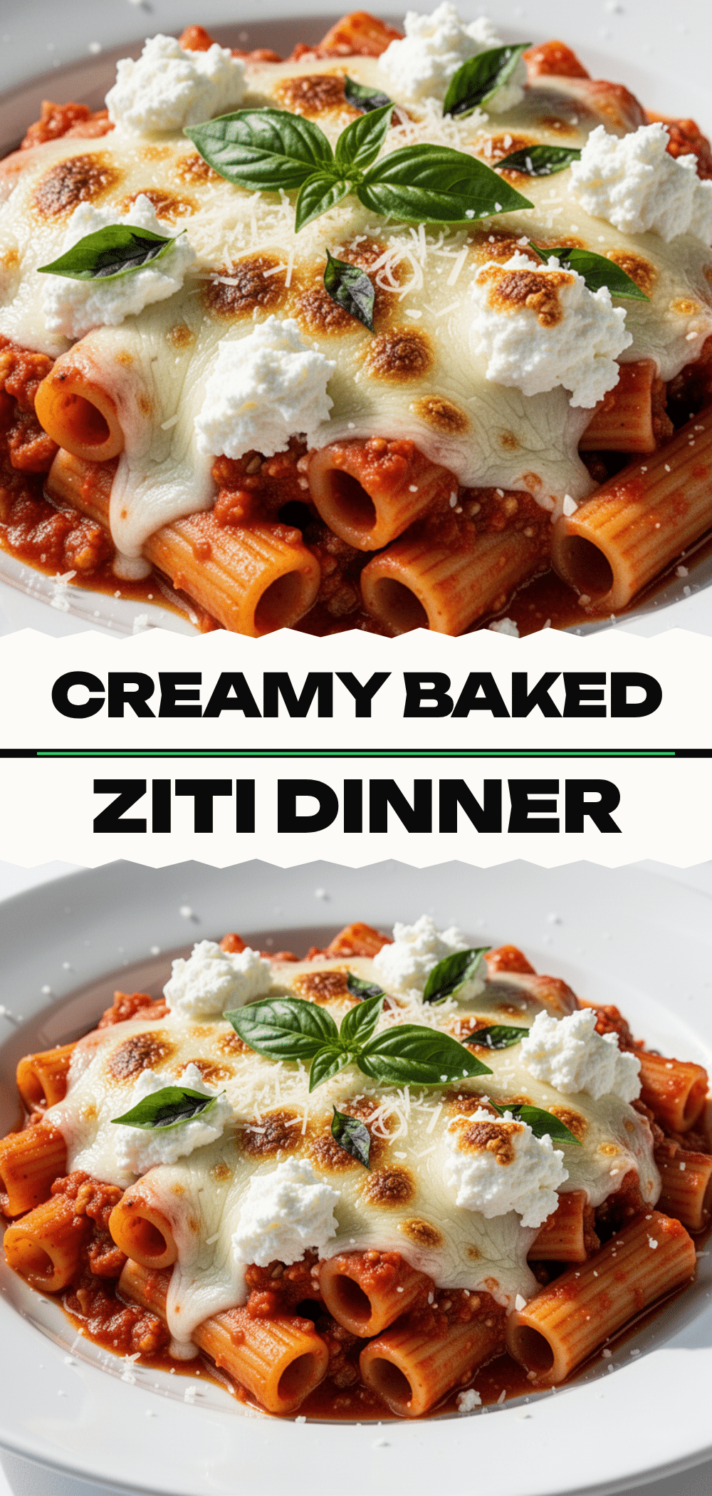 Creamy Baked Ziti: 5 Ingredients 5 creamy baked ziti recipe