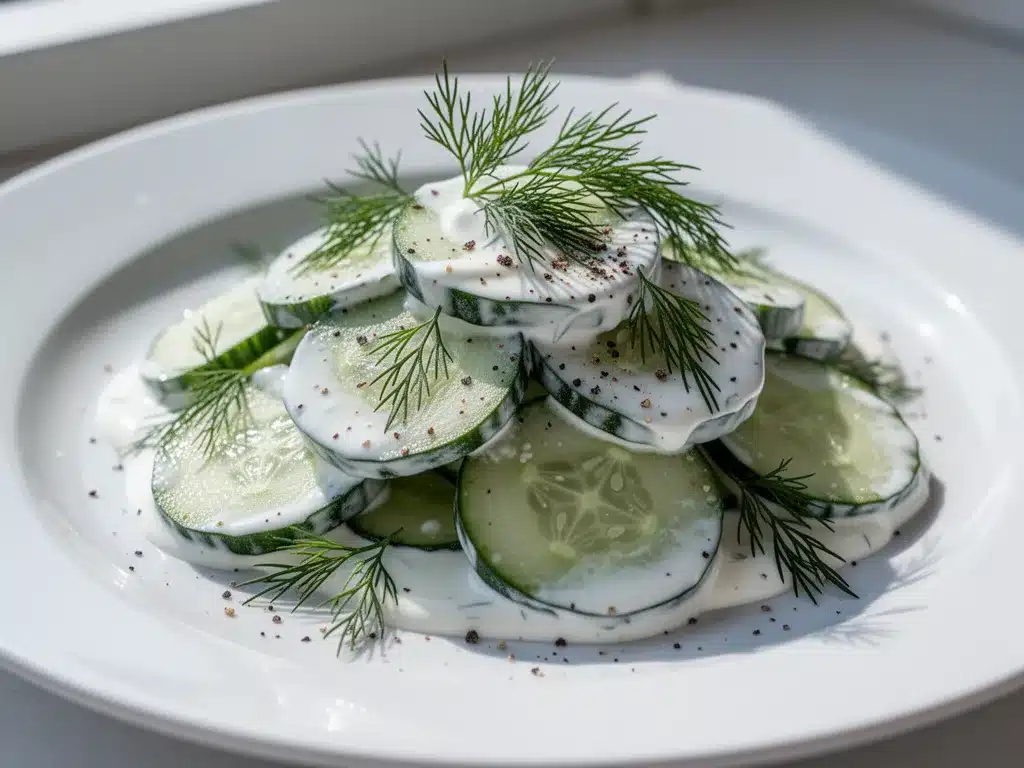 Creamy Cucumber Salad: Best No-Cook Side Dish 4 creamy cucumber salad preparation steps