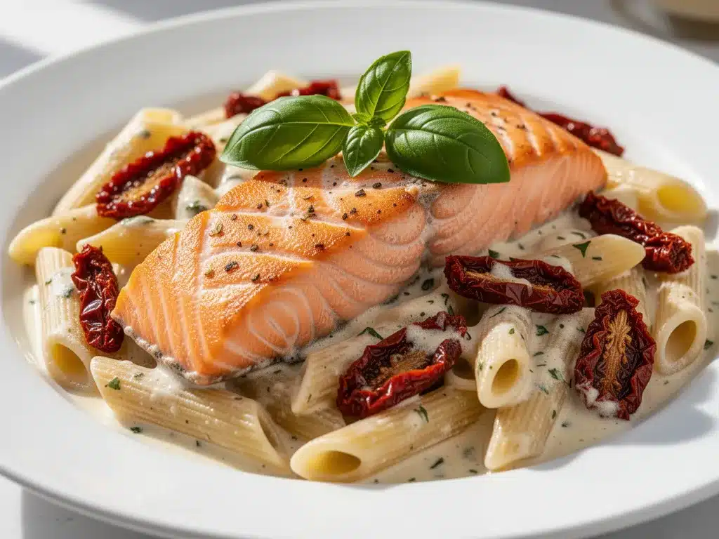 Creamy Tuscan Salmon Pasta: Best Easy Weeknight Dinner 4 creamy tuscan salmon pasta preparation steps