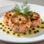 crispy salmon cakes - featured image