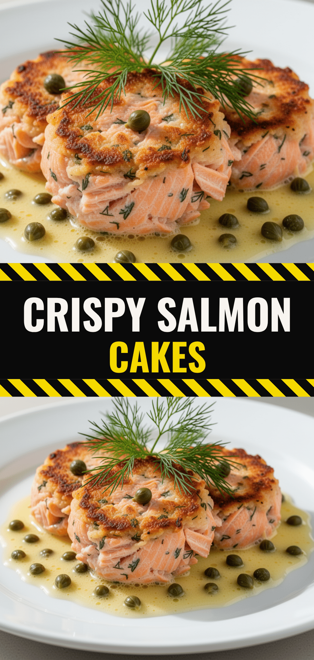 Crispy Salmon Cakes with Lemon Caper Sauce: Easy Weeknight Dinner 5 crispy salmon cakes recipe