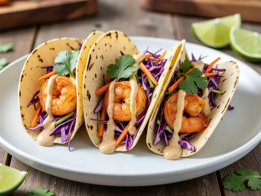 Crispy Shrimp Tacos with Chipotle Lime Slaw: Easy Weeknight Meal 4 crispy shrimp tacos with chipotle lime slaw preparation steps