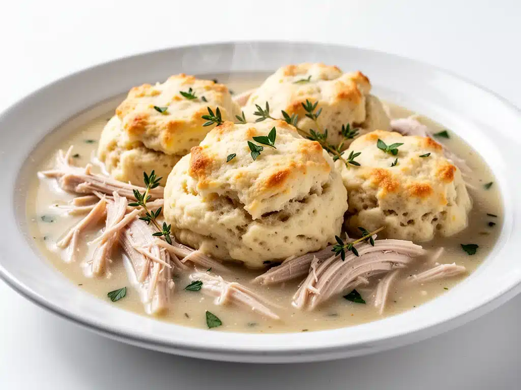 crockpot chicken and dumplings - featured image