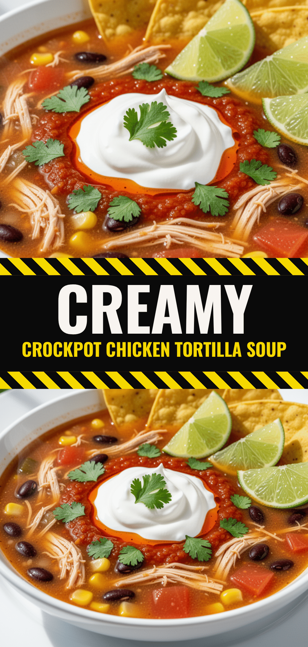 Crockpot Chicken Tortilla Soup: Easy 15-Minute Weeknight Dinner 5 Crockpot Chicken Tortilla Soup recipe