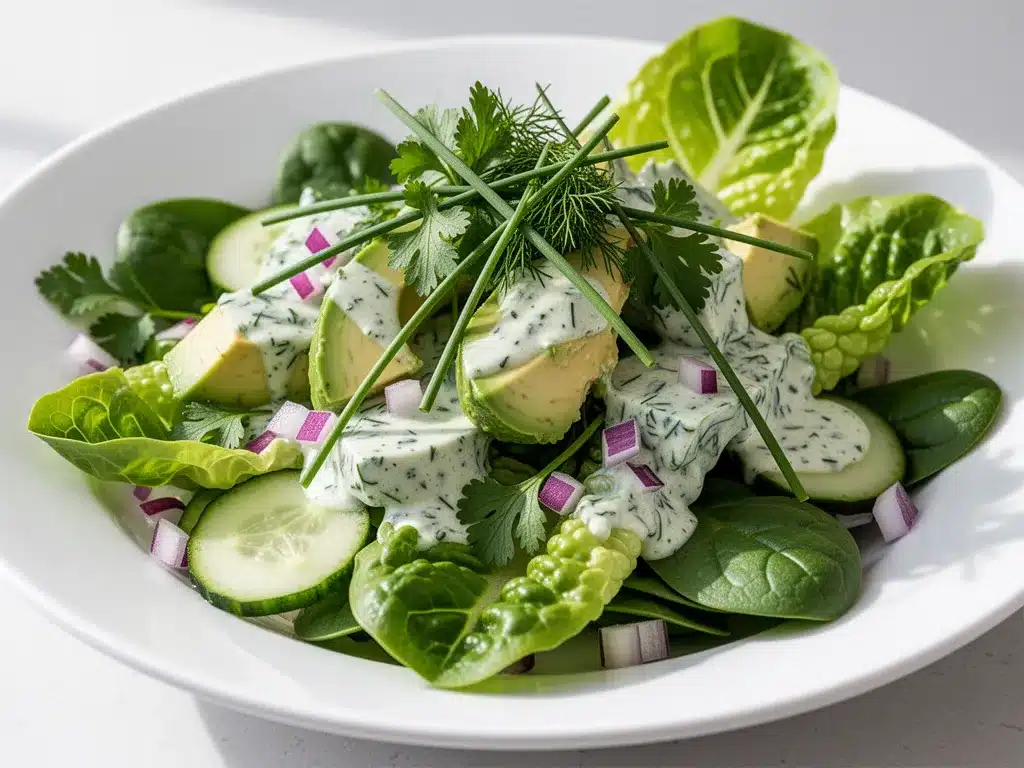 Green Goddess Salad: 5-Ingredient Herb Dressing 4 Green Goddess Salad preparation steps