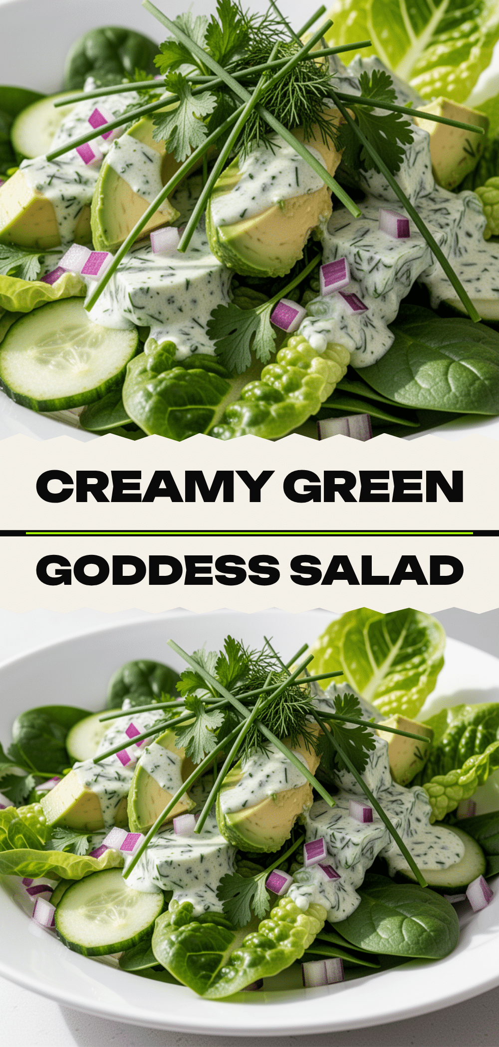 Green Goddess Salad: 5-Ingredient Herb Dressing 5 Green Goddess Salad recipe
