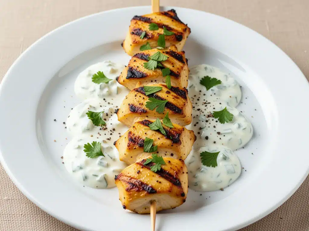 grilled chicken skewers - featured image