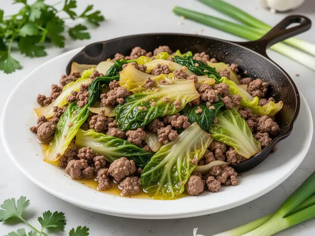 Ground Beef and Cabbage Skillet: Easy 30-Minute Dinner 4 ground beef and cabbage skillet preparation steps