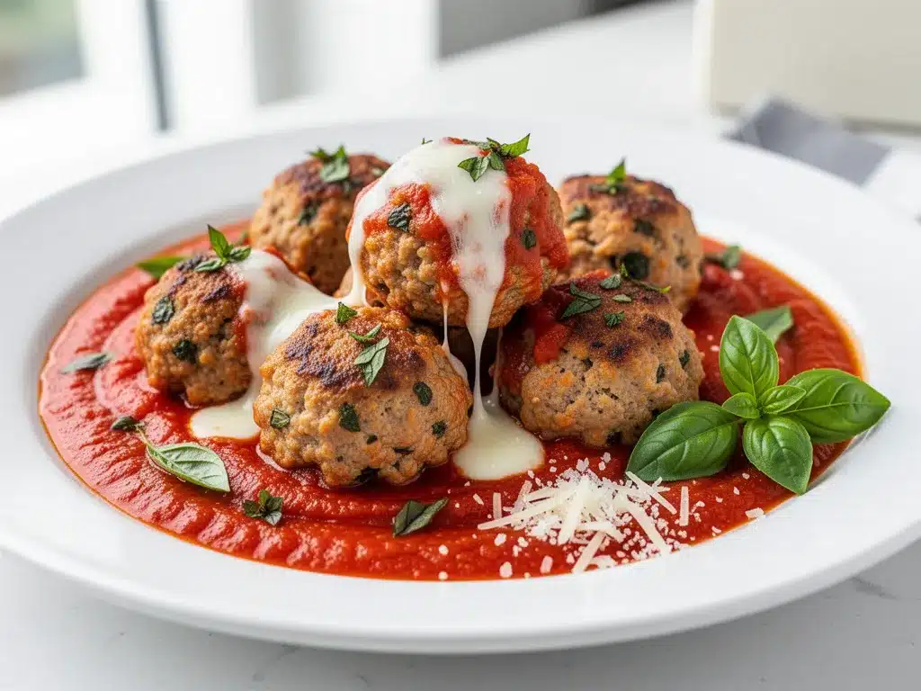 Ground Turkey Meatballs with Marinara: Easy 15-Min Lunch 4 ground turkey meatballs with marinara preparation steps