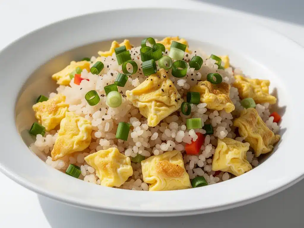 Healthy Cauliflower Fried Rice with Eggs 4 healthy cauliflower fried rice with eggs preparation steps