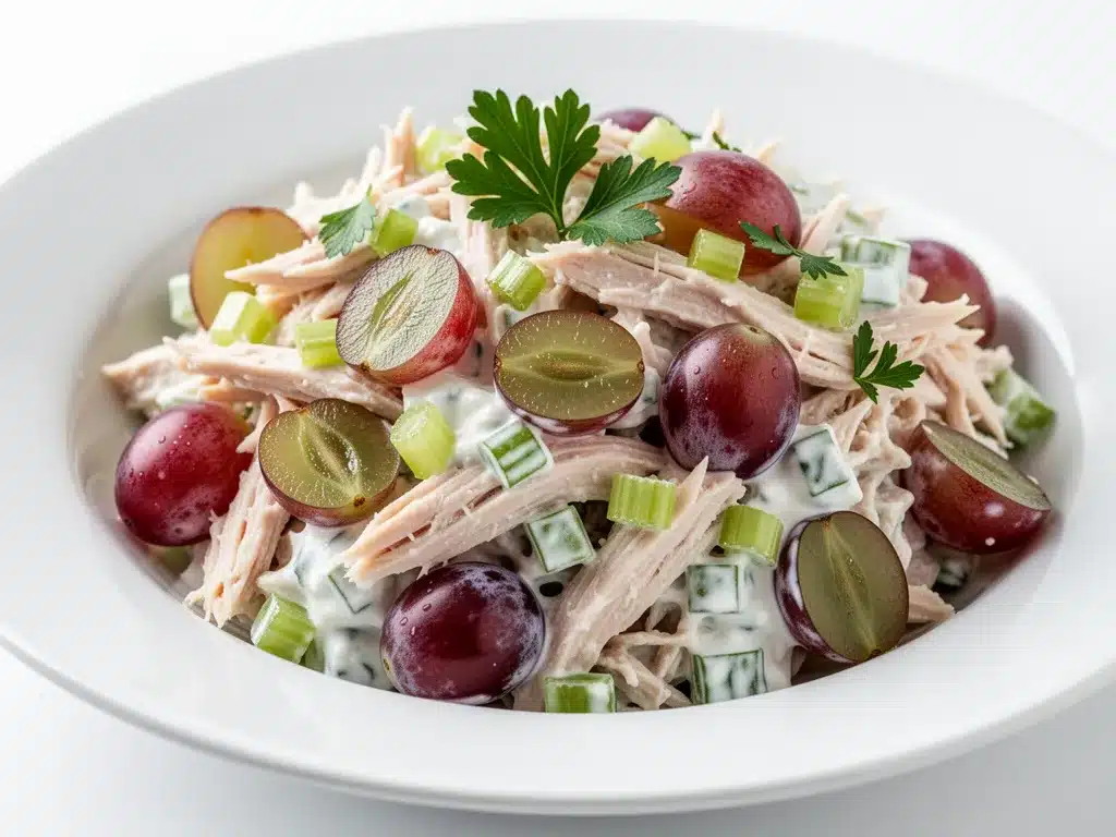 Healthy Greek Yogurt Chicken Salad with Grapes: 5-Ingredient Lunch 4 healthy greek yogurt chicken salad with grapes preparation steps