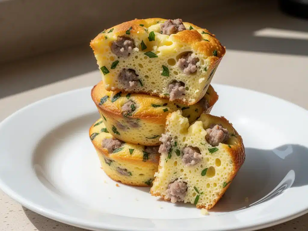 high protein egg white muffins - featured image
