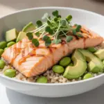 High Protein Salmon Power Bowls - featured image