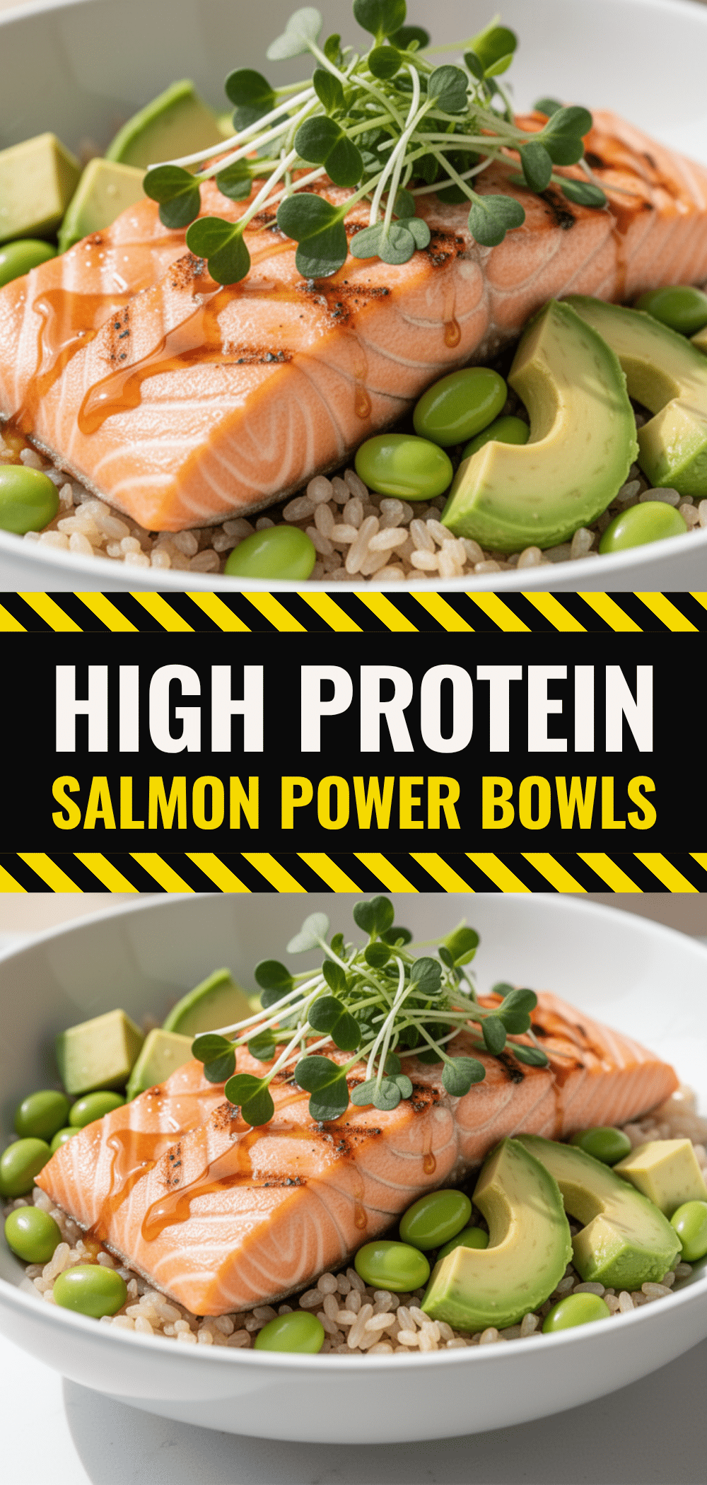 High Protein Salmon Power Bowls: 5-Ingredient Edamame Recipe 5 High Protein Salmon Power Bowls recipe