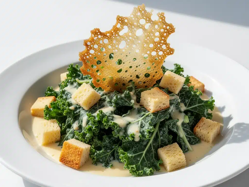 Kale Caesar Salad with Crispy Parmesan Crisps - featured image