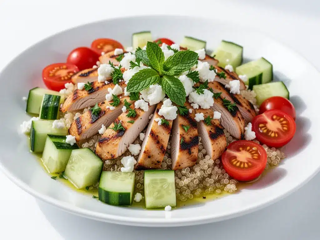 Mediterranean Chicken Bowls: 5 Easy Back to School Lunches 4 Mediterranean chicken bowls preparation steps