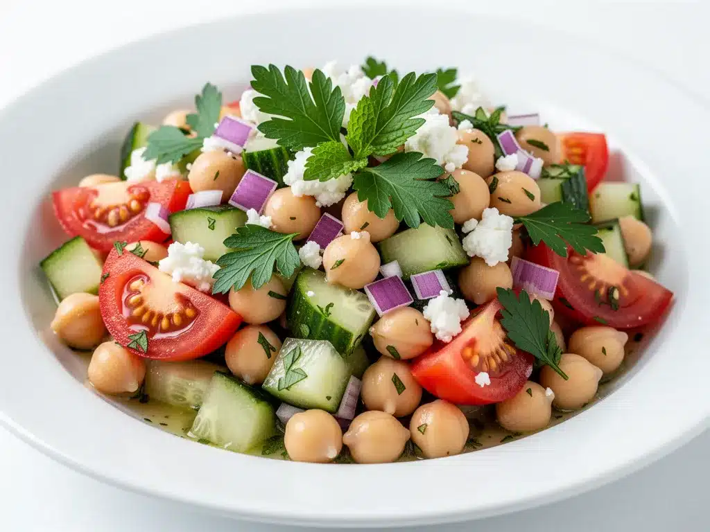 Mediterranean Chickpea Salad: Easy 10-Minute Weeknight Dinner 4 Mediterranean Chickpea Salad preparation steps
