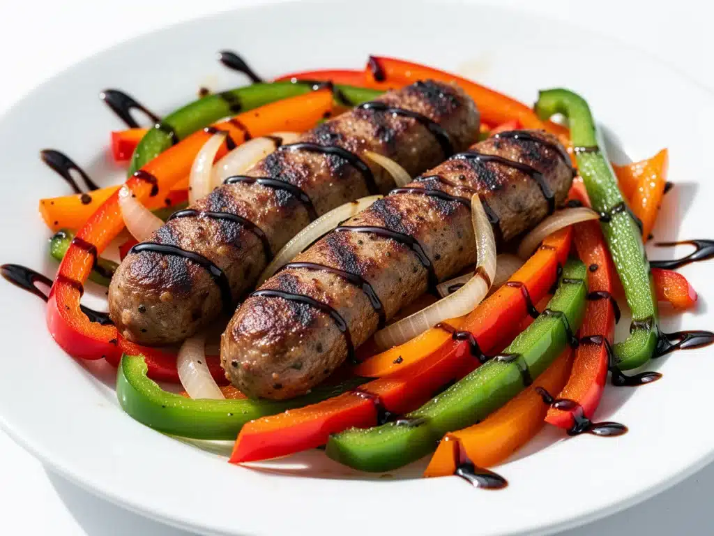 sheet pan sausage and peppers - featured image