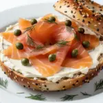 smoked salmon bagel - featured image