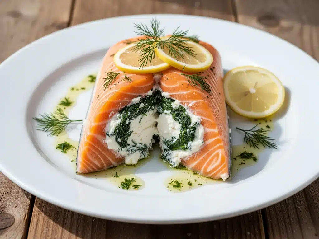 Stuffed Salmon with Spinach and Cream Cheese - featured image