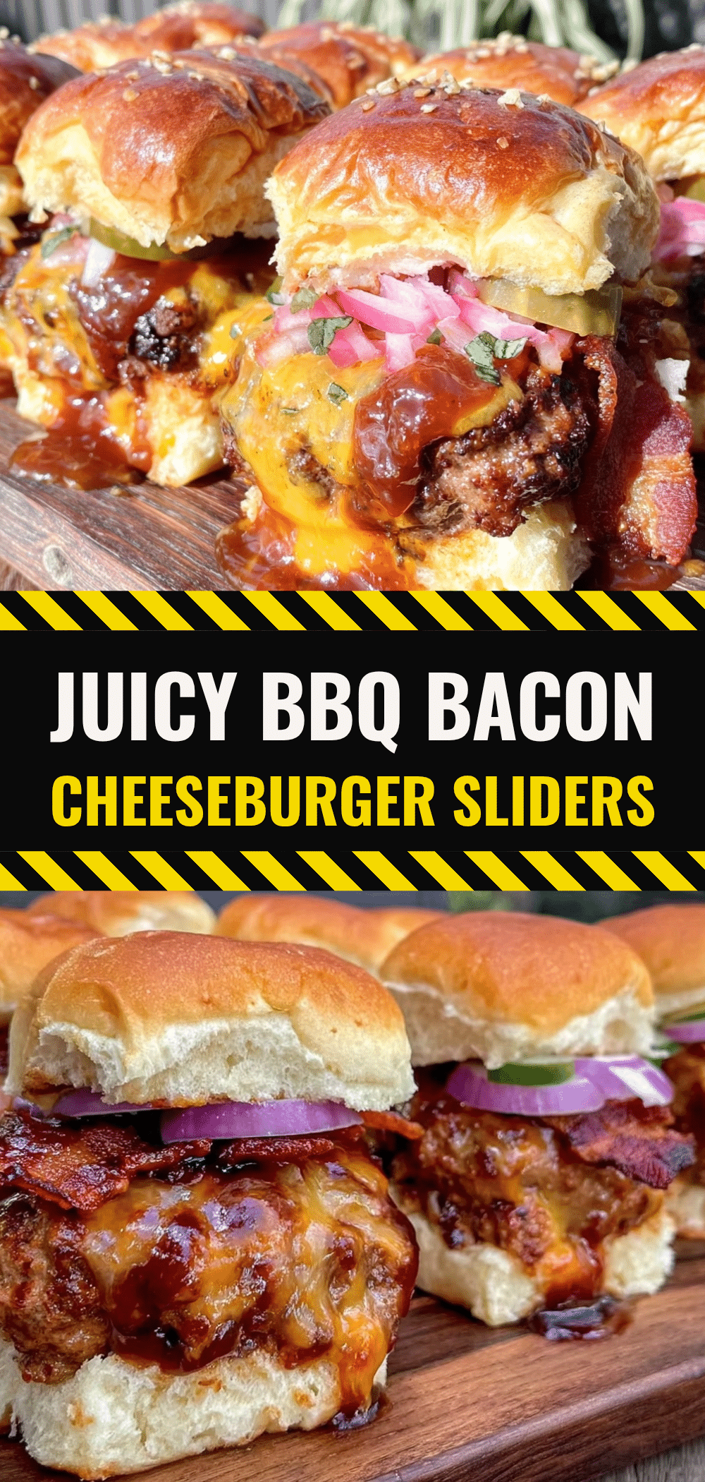 Easy BBQ Bacon Cheeseburger Sliders for Labor Day 5 BBQ bacon cheeseburger sliders recipe