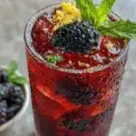 blackberry mint lemonade - featured image