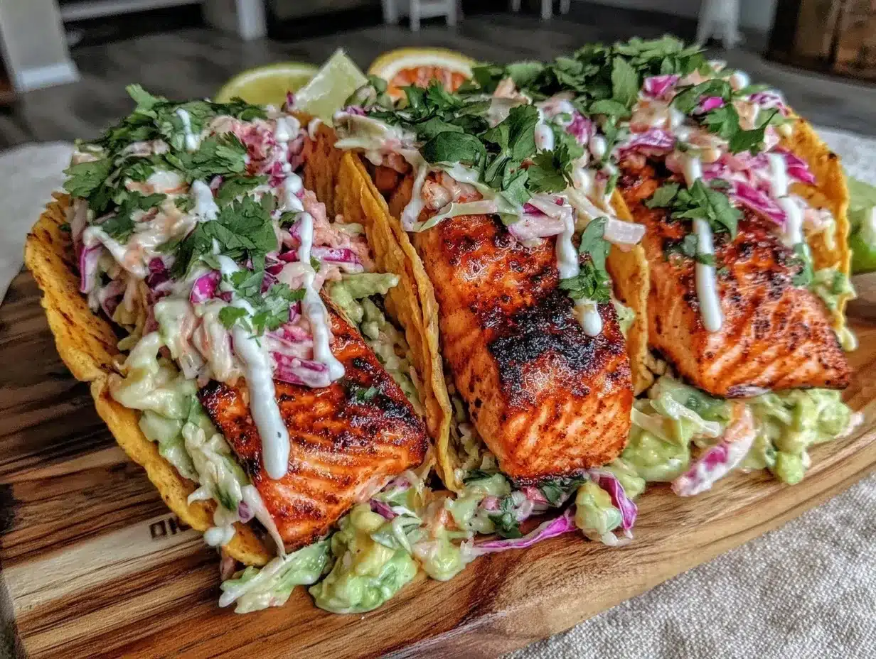 Blackened Salmon Tacos: Easy Meal Prep 4 Blackened Salmon Tacos preparation steps