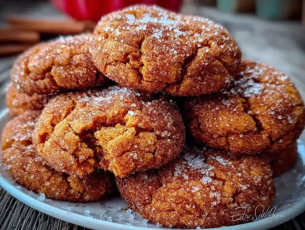 brown butter pumpkin snickerdoodles - featured image