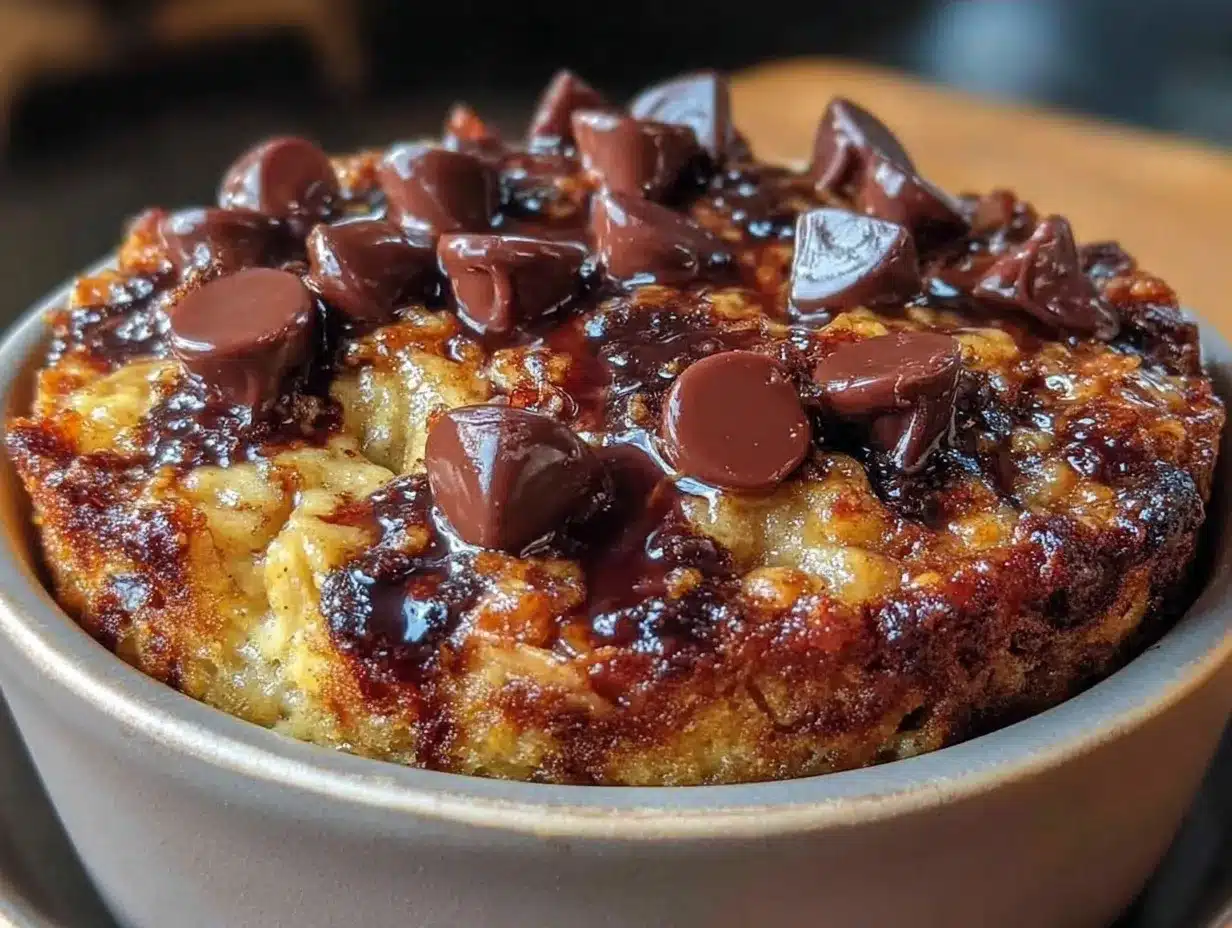 Budget-Friendly Chocolate Chip Baked Oatmeal: 1 Person Meal Prep 4 budget-friendly chocolate chip baked oatmeal preparation steps