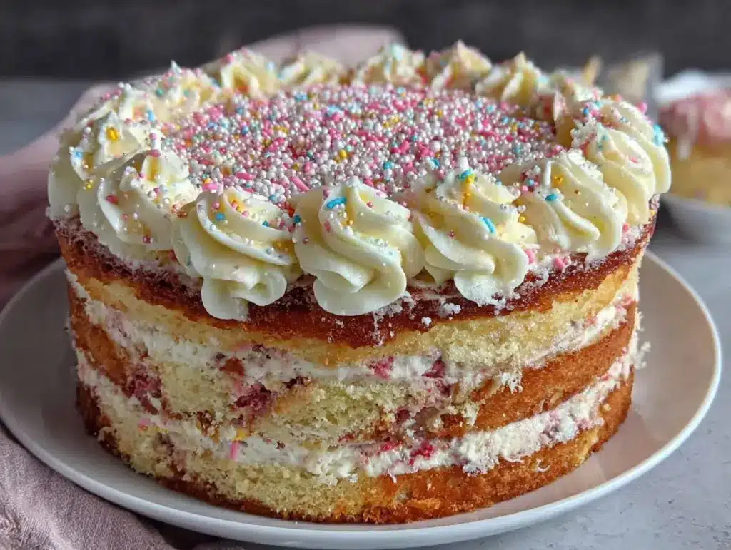 Budget-Friendly Moist Vanilla Birthday Cake - featured image