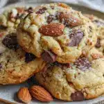 chewy almond butter cookies - featured image
