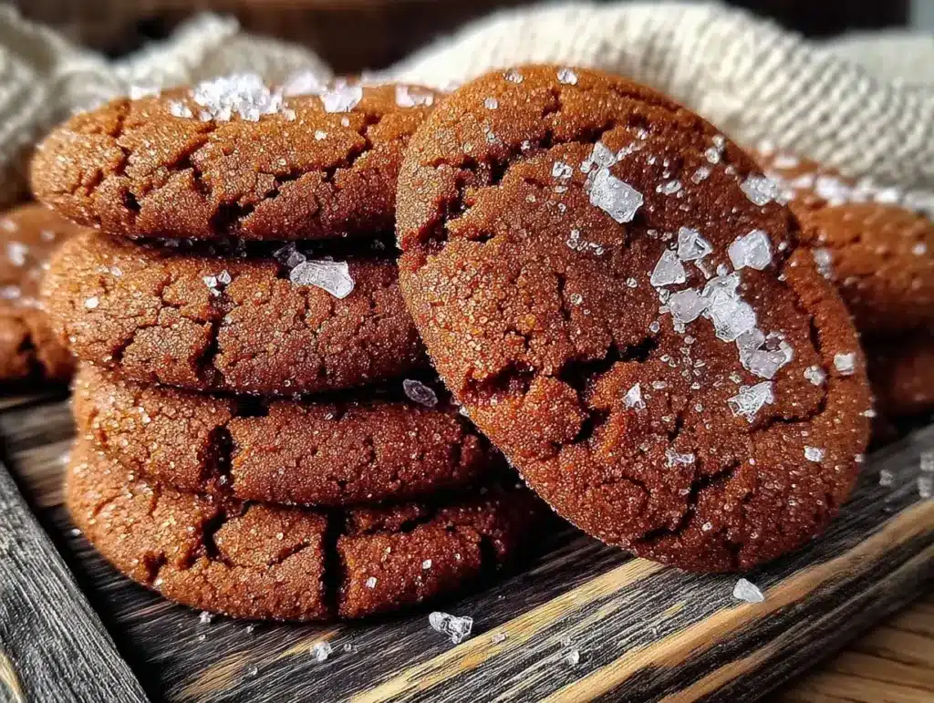 chewy ginger molasses cookies - featured image