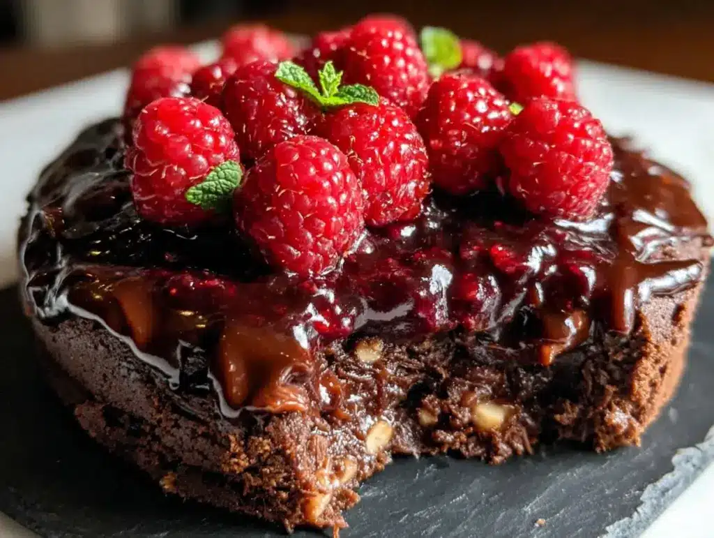 chocolate raspberry torte - featured image