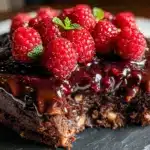 chocolate raspberry torte - featured image