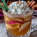 cinnamon apple cider mocktail - featured image