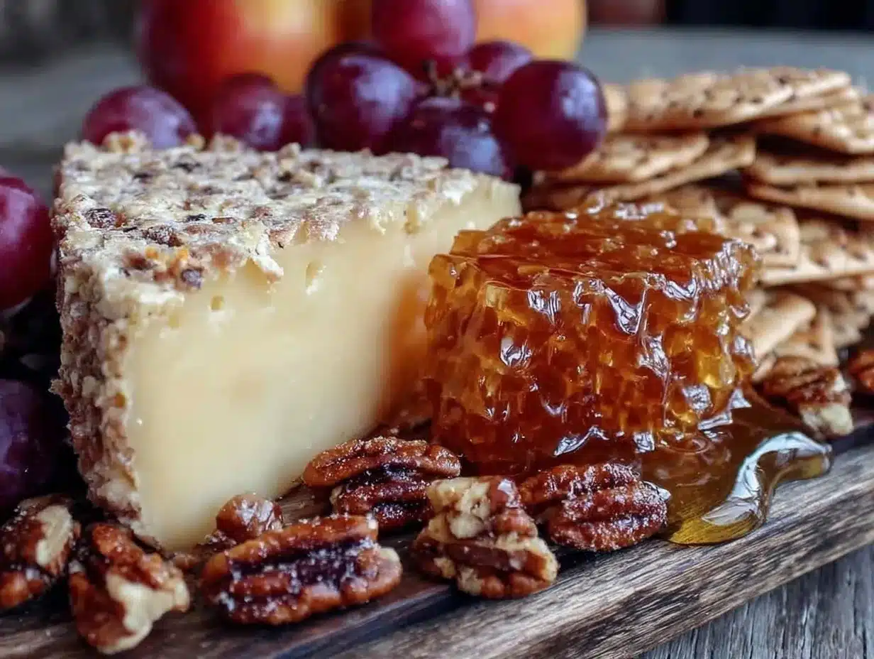Cozy Fall Charcuterie Board with Honeycomb: Family Recipe 4 Cozy Fall Charcuterie Board with Honeycomb preparation steps