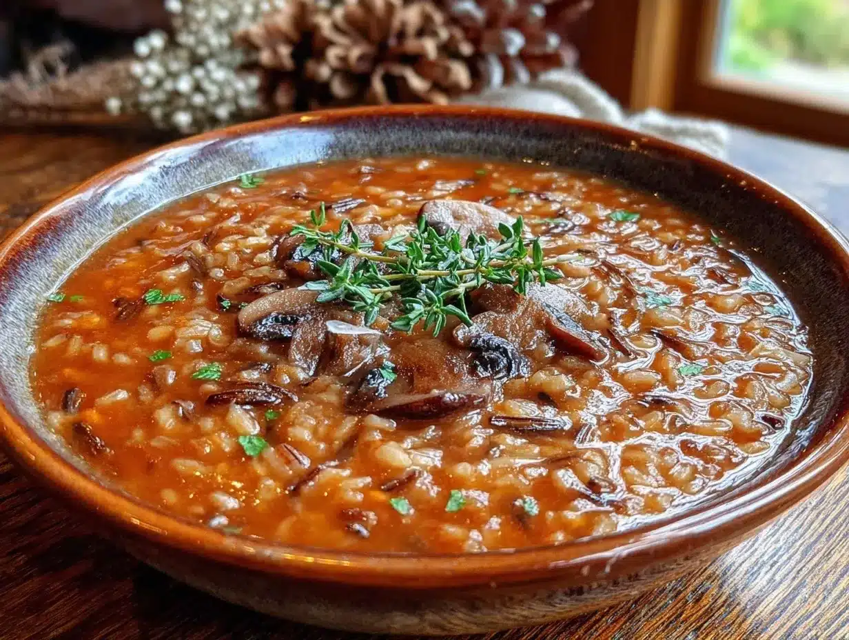 Cozy Wild Rice Mushroom Soup: Easy 30-Minute Dinner 4 cozy wild rice mushroom soup preparation steps