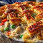 creamy chicken pot pie - featured image