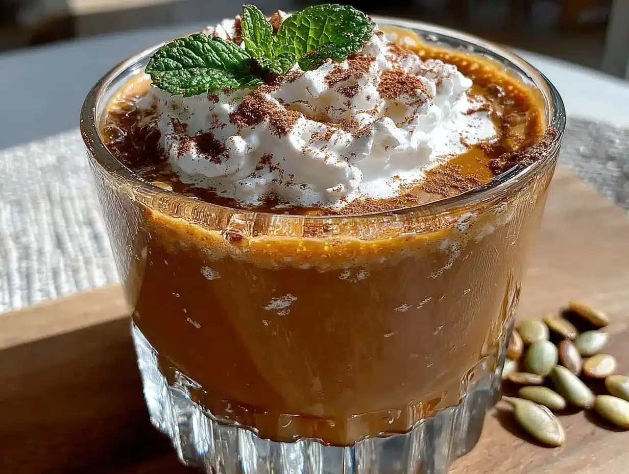 Creamy Fall Pumpkin Spice Protein Shake: 5pm Dinner Fix 4 creamy fall pumpkin spice protein shake preparation steps