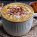 creamy golden turmeric ginger latte - featured image