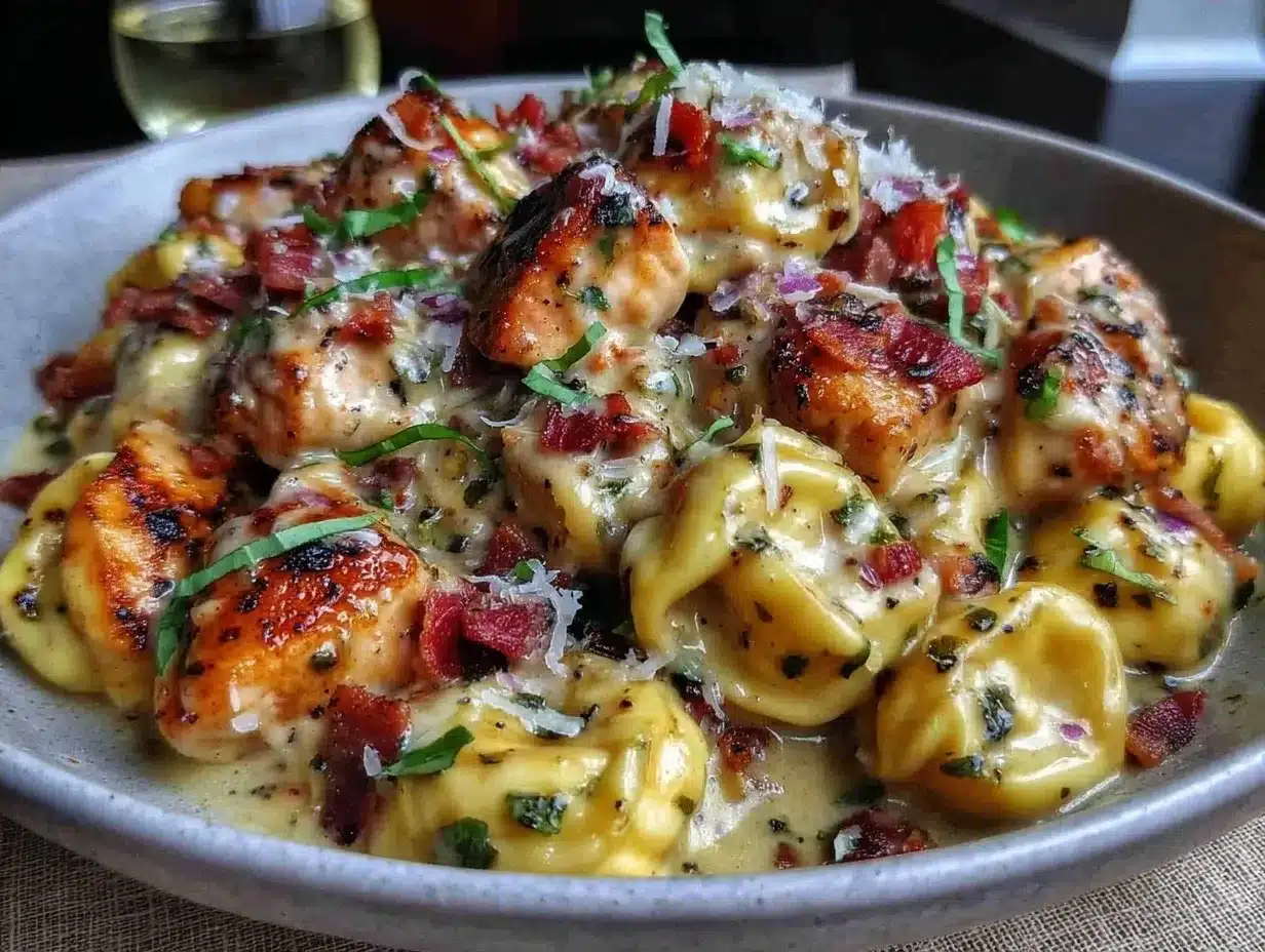 Creamy Pesto Chicken Tortellini: Best 30-Minute Recipe 4 creamy pesto chicken tortellini preparation steps
