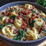 creamy tortellini soup - featured image